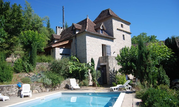 Andressac Casa | Casa de la granja de la familia completamente restaurado 10x5
