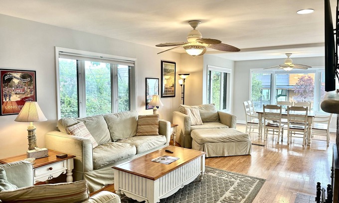 Long Beach Cabaña | Family Friendly Cottage Steps from Lake Michigan with Lake Views