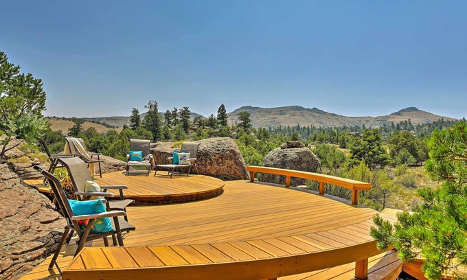 Del Norte Casa | Casa del Norte en 50 acres privados con terraza de 2 niveles