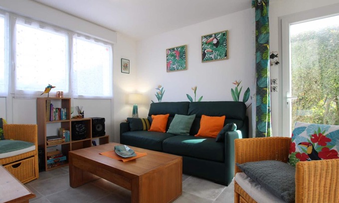 Ravenoville Cabaña | Casa familiar cerca de la playa, se aceptan mascotas