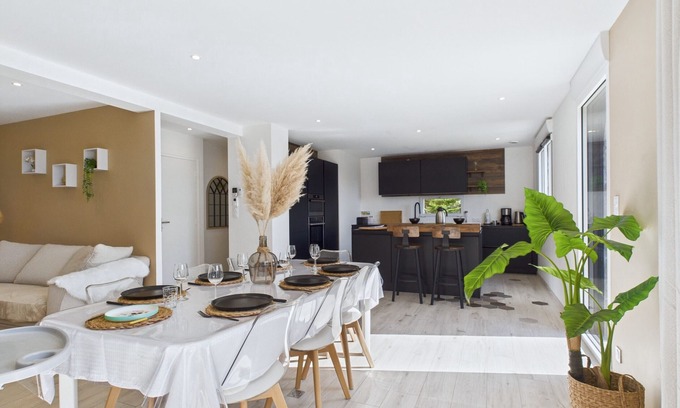 Plouguerneau Villa | Casa familiar para 7 personas a 150m del mar