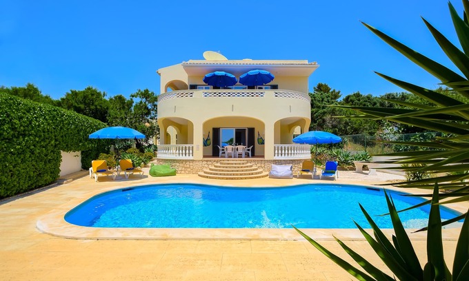 Meia Praia Villa | ❀ Paraíso familiar. Tranquilo, golf, campo y playa, piscina, cerca de todo