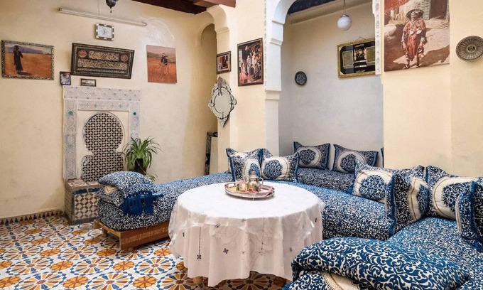 Quartier Al Adarissa Casa | Habitación familiar para 18 personas Sunny Riad Inside Medina Fes El Bali