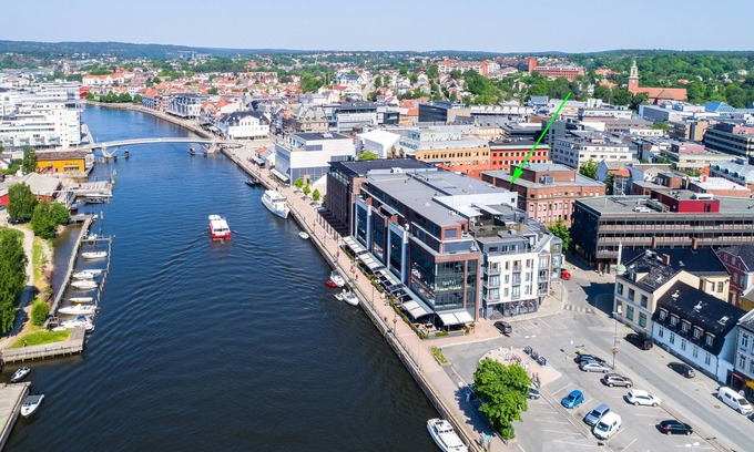 Fredrikstad Apartamento | Fantástico apartamento de 130m2 en el paseo del río