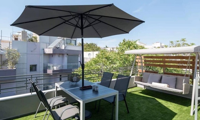 Kinosargous Apartamento | Fantastic 1BR Apartment with Terrace in Athens