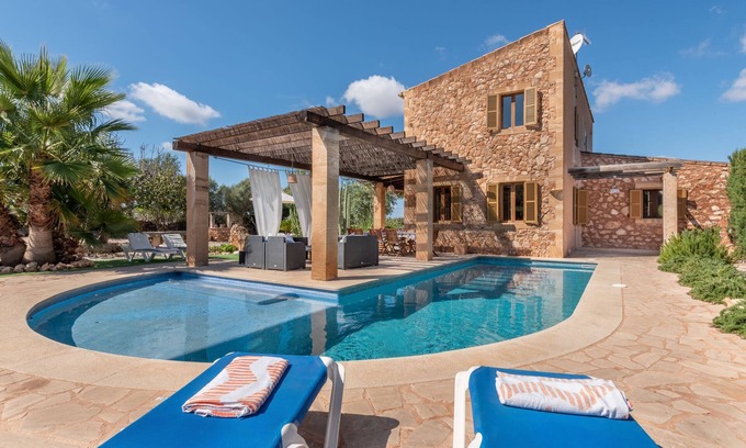 Campos Villa | Fantástica finca con piscina, terraza, aire acondicionado y Wi-Fi