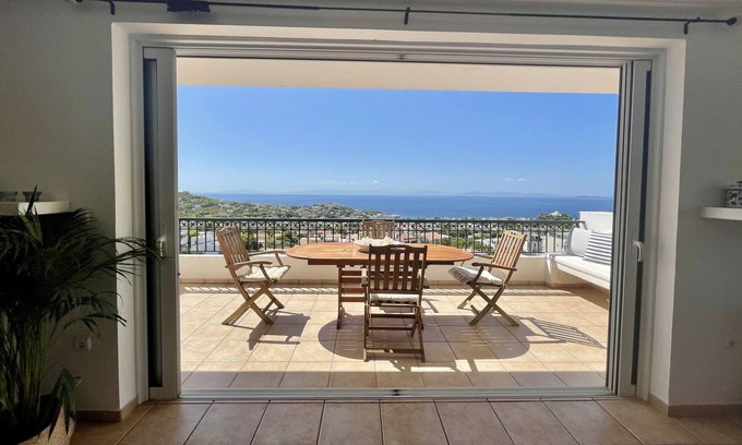 Saronida Villa | Fantástico ático - Increíble vista al mar
