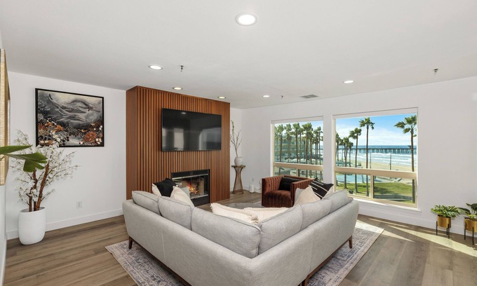 Imperial Beach Condominio | Fantásticas vistas - Frente al mar 2 dormitorios - - En la arena con piscina para 7 personas
