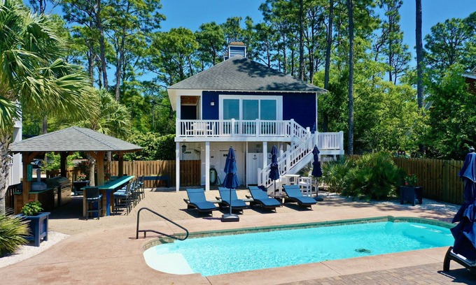 Myrtle Grove Casa | Fantastic Water Views, Pool, Hot Tub, Outdoor Kitchen, Fishing Dock, Waterfront Updated Home, DogsOK