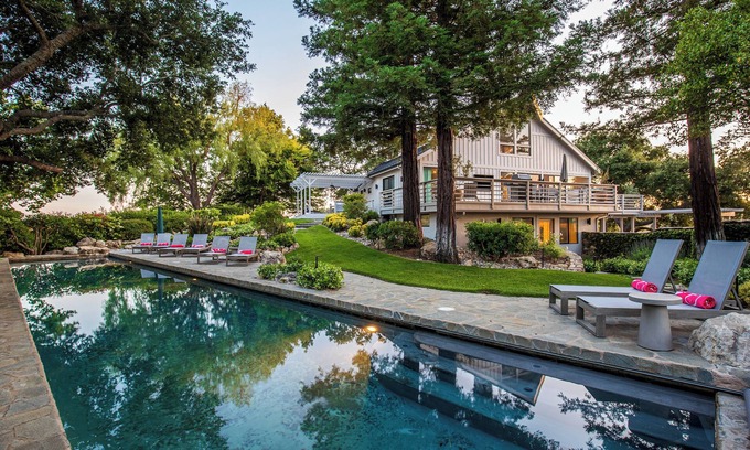 Santa Ynez Casa | Farm House on private 17 ac. w/pool & tennis court
