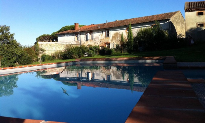 Saverdun Otro | Casa XVIII, piscina, encanto y naturaleza, vista sobre los Pirineos y Ariege.
