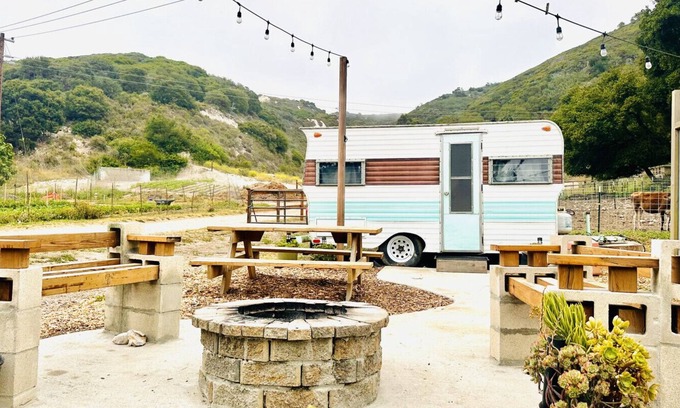 Lompoc Casa | Farmstay in Vintage Remodeled Camper