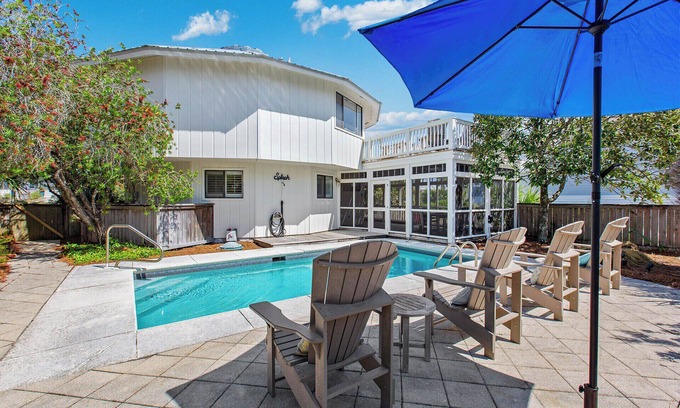 Grayton Beach Casa | Feeling Octomystic - Grayton, Heated Pool, Golf Cart + Bikes, Pet Friendly!