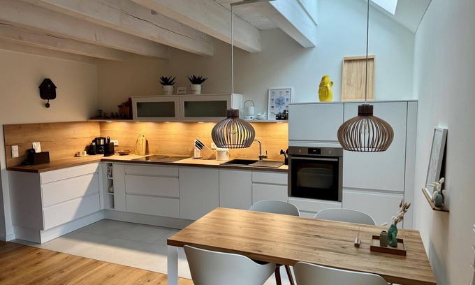 Rysum Apartamento | "Fenja" - Cozy maisonette apartment with terrace in the historic courtyard in Rysum