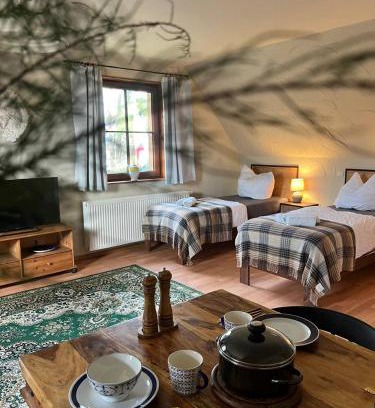 Tassdorf Casa | Ferienhaus Feldblick mit Kamin für 15 Personen