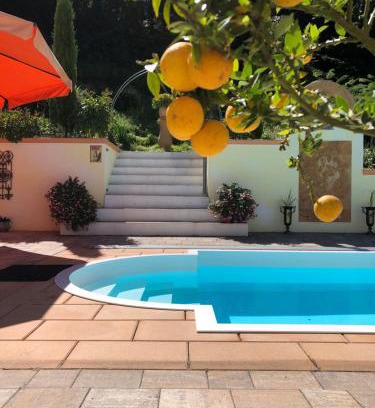 Oberdorla Casa | Ferienhaus mit Pool im Seußlitzer Grund