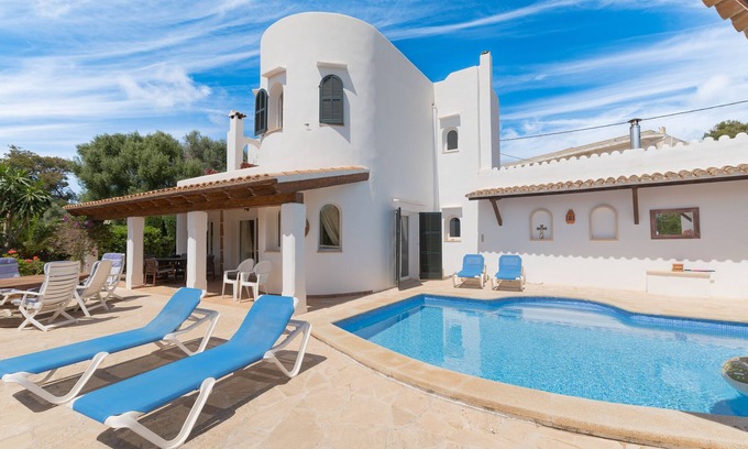 Portopetro Casa | Ferienhaus mit Privatem Pool auf Mallorca, Blick auf den Hafen von Porto Petro