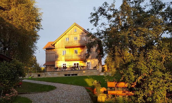 Hinterhermsdorf Apartamento | Ferienhaus Winterbergblick, Sächsische Schweiz