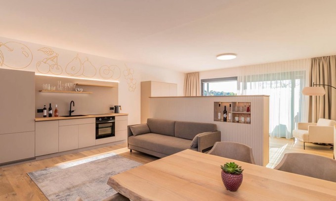 Sebersdorf Apartamento | Ferienwohnung Lind Fruchtreich - Appartement/fewo, Dusche, WC, Terrasse