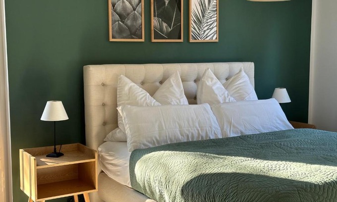 Erlangen Apartamento | Ferienwohnung-Parkplatz-Balkon-Küche-Aufzug-SmartTV-Waschtrockner