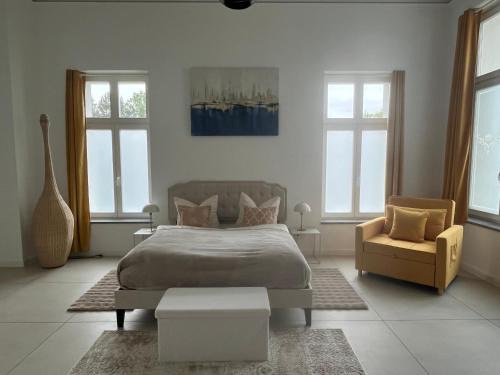 Biesnitz Apartamento | Ferienwohnung Villa Bismarck mit Sauna und Whirlpool