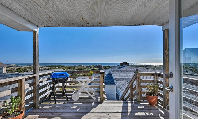 Fernandina Beach Cabaña | ¡NUEVO! Fernandina Cottage: cubierta, acceso directo a la playa