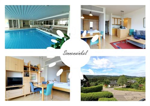 Kappel Apartamento | Fewo "Sonnenwinkel" C37 mit Südbalkon im Haus Feldbergblick, Lenzkirch, Innenpool, Sauna