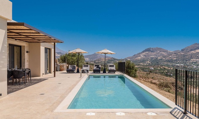 Agios Vasileios Villa | Filade luxury villa 2, pool,great views, south Crete
