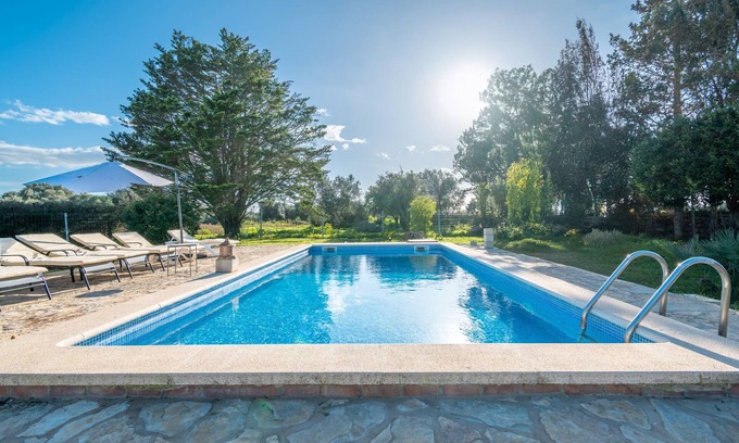 Felanitx Villa | Finca 'Cas Forner' con vistas a la montaña, piscina privada y Wi-Fi