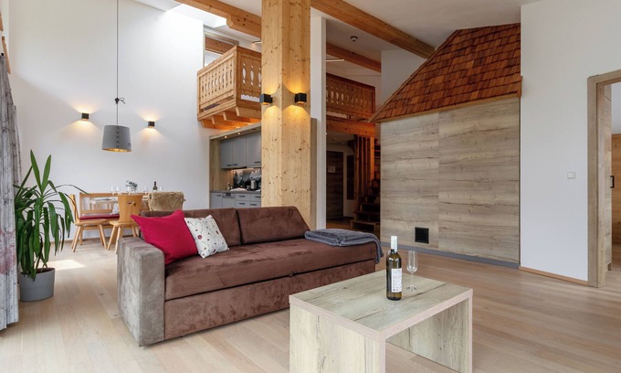 Haus im Ennstal Apartamento | Fine split-level apartment with a private sauna