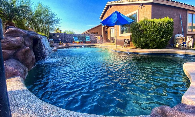 Estrella Mountain Ranch Casa | Fire Pit, Covered Patio Stylish Goodyear Refuge