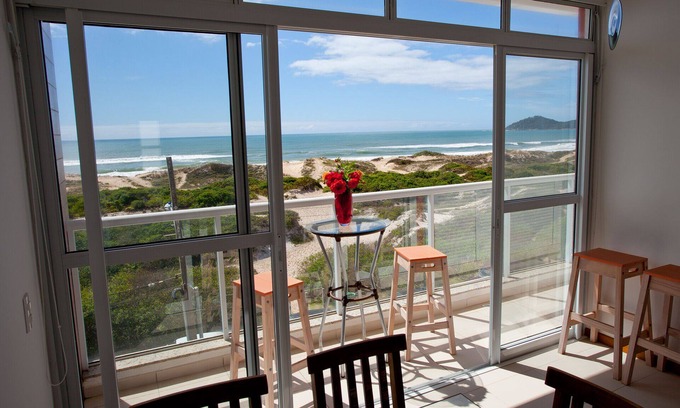 Lagoa Pequena Apartamento | ADECUADO FRENTE AL MAR CON HERMOSA VISTA DE LA PLAYA Y LA ISLA CAMPECHE