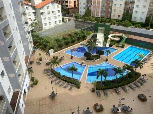 Pousada do Rio Quente Apartamento | Flat 123 - Veredas - 300 metros Hot Park - Vista Piscina