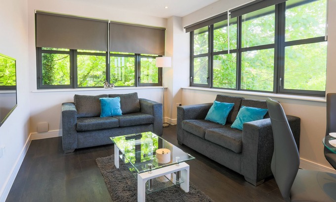 Watford Apartamento | Elegante apartamento de 1 dormitorio - Watford, con conexiones de transporte al centro de Londres