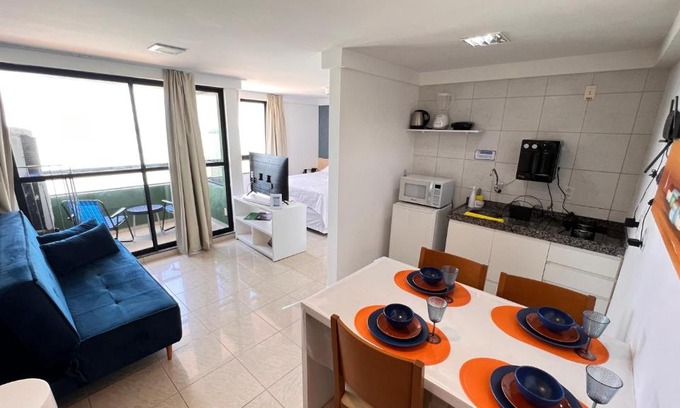 Areia Preta Apartamento | FLAT DE FRENTE PARA O MAR
