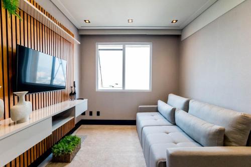 Alphaville Industrial Apartamento | Flat equipado em otima localizacao, Wi-Fi e lazer