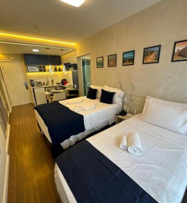 Boa Viagem Apartamento | Flat Hotel Luxo - 50 metros da praia