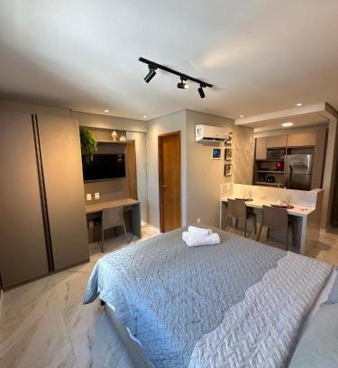 Boa Viagem Apartamento | Flat localizado a 200m Shopping Recife, bem Perto da Praia de Boa Viagem e com Wi-Fi 400Mbps