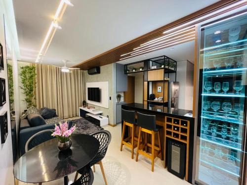 Centro Apartamento | FLAT LUXO PREMIUM - Londrina Flat Hotel - 43m² #garagemgrátis