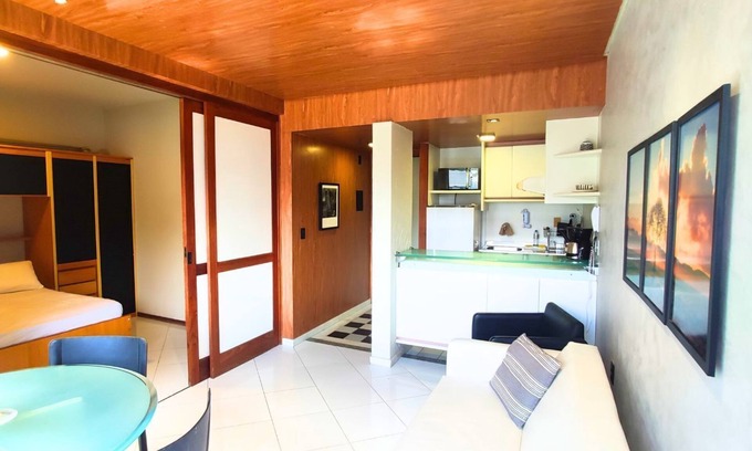 Sao Marcos Apartamento | Flat Madison Plaza Pituba - Frente Mar com Wifi e Ar Condicionado