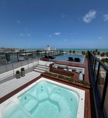 Cabo Branco Apartamento | Flat piscina borda infinita a 50m do mar - 214