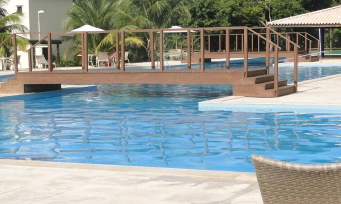 Jenipabu Apartamento | Piso con 03 suites, amueblado, WIFI, ropa de cama, piscina, barbacoa.