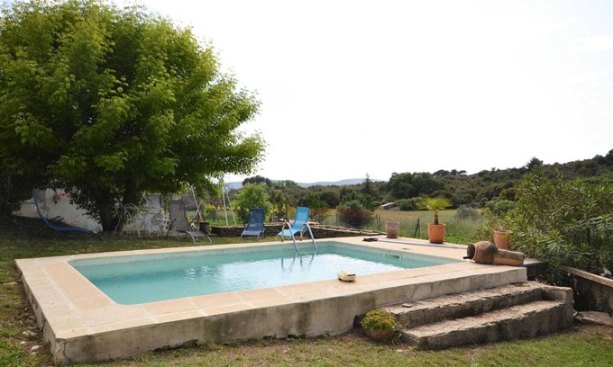 Malaucene Cabaña | Apartamento con piscina privada y terraza en plena naturaleza