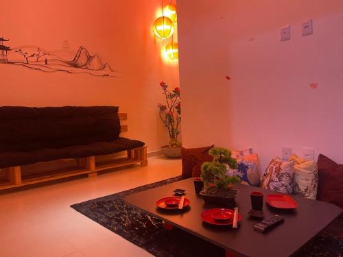 Mangabeira Apartamento | Flat YinYang - Temática Japonesa e Conforto Climatizado