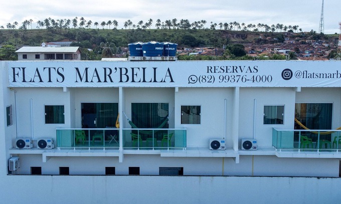 Barra Grande Apartamento | FLATS MAR'BELLA COM VARANDA, 100M PRAIA, PETFRIENDLY E ESTACIONAMENTO