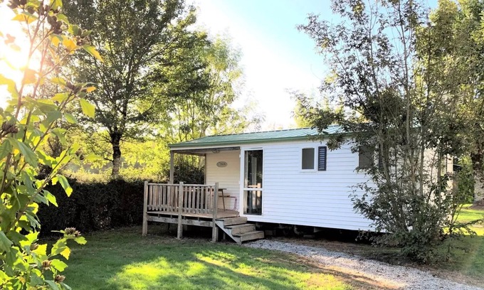 Verruyes Casa | Flower Camping Côté Lac *** - Mobile home 2 bedrooms Relax Comfort 30m2 Covered terrace 10m2 + TV 4 persons