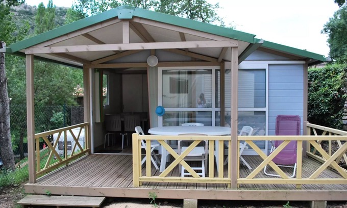 Anduze Chalet De Esquí | Camping Les Fauvettes *** - Chalet Nemo 3 habitaciones 4 personas