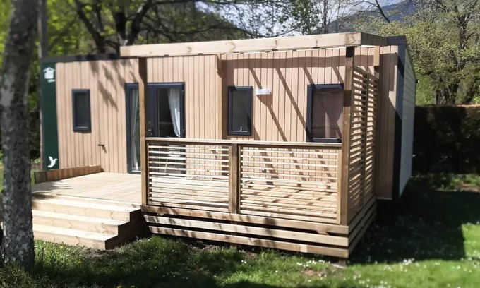 Vicdessos Casa | Flower Camping LA BEXANELLE **** - Home Flower Premium 33m2 - 3 bedrooms + TV + LV + terrace 6 people