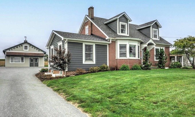 Gordonville Casa | Casa recientemente renovada en Amish Country