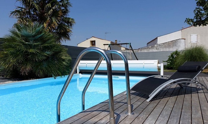 Saint-Jean-de-Liversay Casa | Para alquilar: casa con piscina CHAUFFEE- 4 a 5 personas - Cerca de La Rochelle